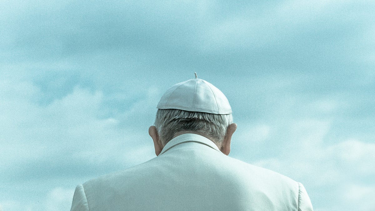 Pope Francis from Behind - Relationship Between Religion and Science